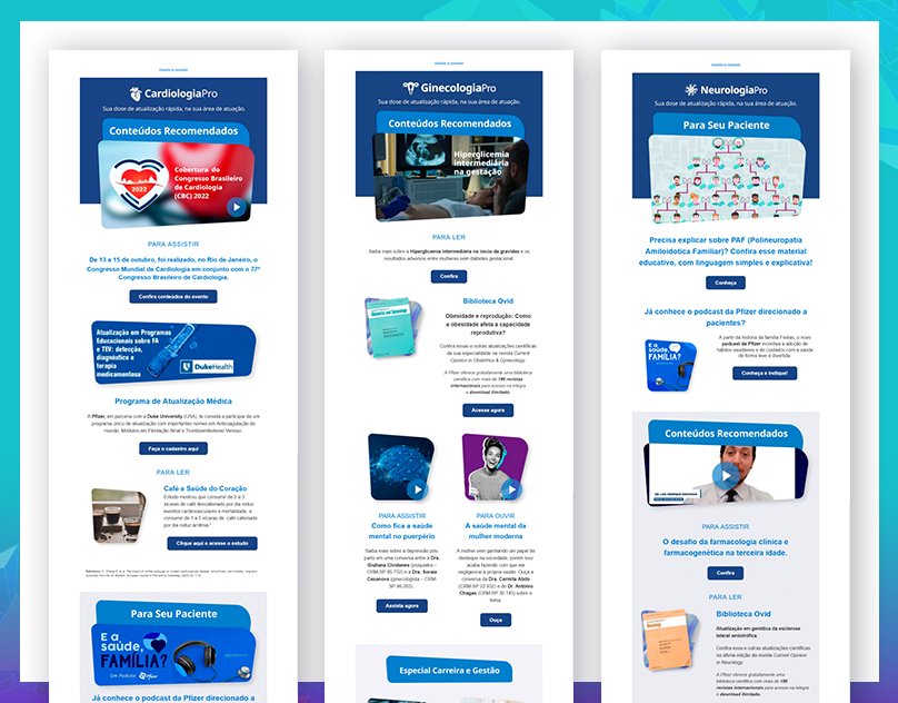 Marketing - Pfizer Brasil Email Newsletter